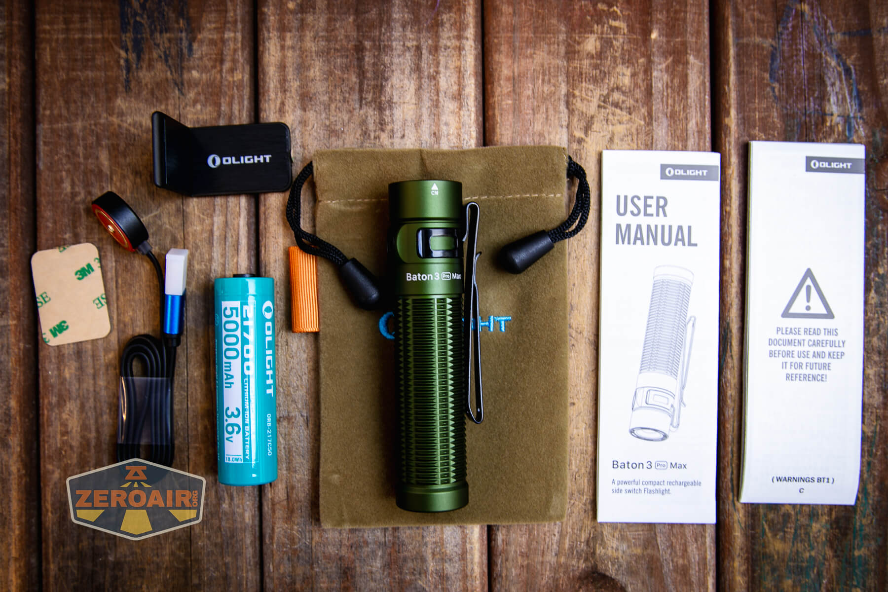 Фонарь Olight Baton 3 Pro. OD Green Фото 3